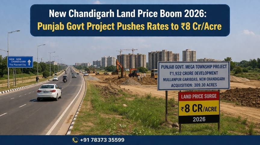 New Chandigarh's Property Boom: Plots Soaring from ₹5 Cr to ₹8 Cr – The Top Investment for 2026